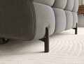 Coltar extensibil dreapta 3 locuri ELTAP, RT-06SO, Felro, 285x181x93 cm, lemn/poliester, gri inchis