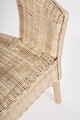 Scaun pentru gradina Alliss, Bizzotto, 58x61x74 cm, ratan/rachita, natural