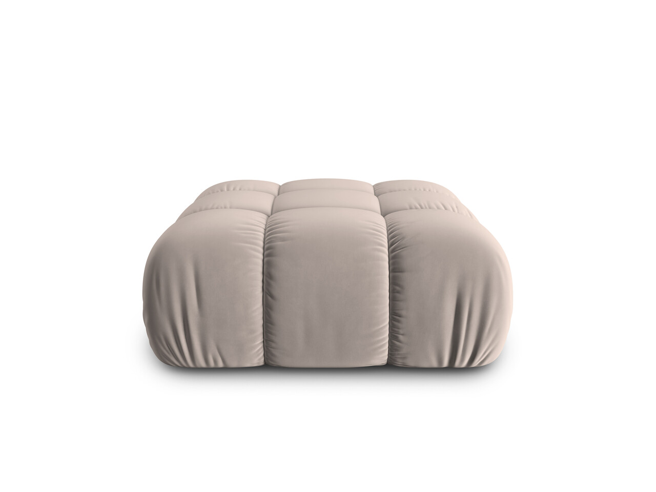 Taburet, Bellis-51, Micadoni Home, 94x94x43 cm, catifea, cappuccino