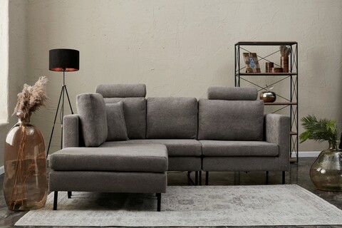 Coltar, balcab home, 825blc2825, lemn de plop, gri/negru