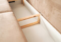 Canapea extensibila 4 locuri ELTAP, SO-SIL-20NU, Silva, 236x95x90 cm, lemn/poliester, maro deschis