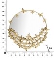 Oglinda decorativa Mirro, Mauro Ferretti, Ø94x3 cm, fier, auriu