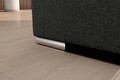 Coltar extensibil stanga 3 locuri ELTAP, LT-04FL, Sado, 272x192x95 cm, lemn/poliester, gri inchis