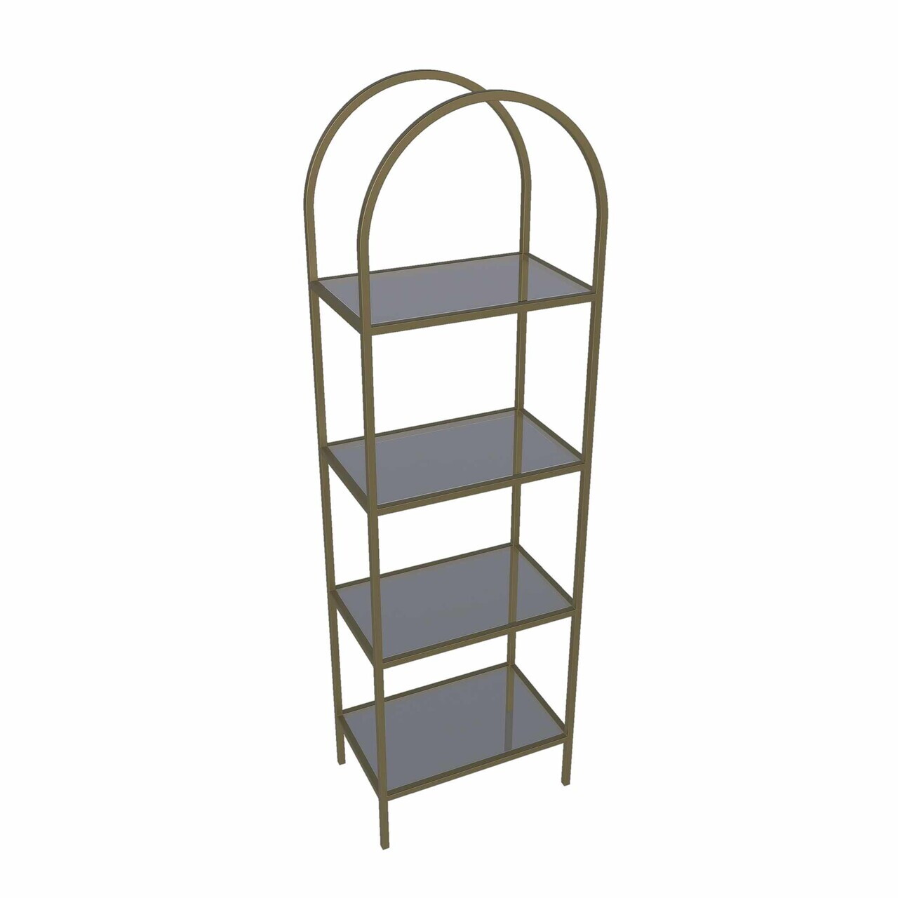Corp biblioteca, Hanah Home, İdil, 47x158x30 cm, Maro antichizat — imaginea 3
