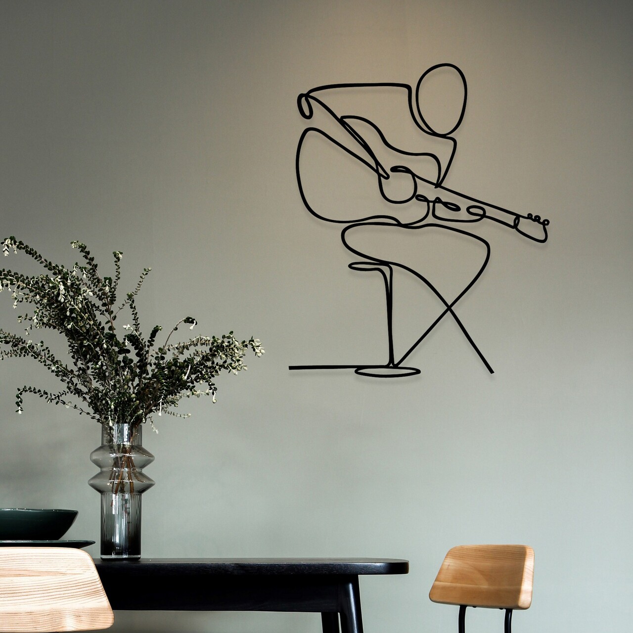 Decoratiune de perete, Sentimiento 332, Dimensiune: 46 x 56 cm, Negru - view 3