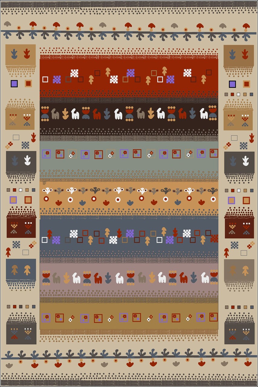 Covor (80 x 300), CT-1198, 80x300 cm, Multicolor - view 2