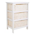 Comoda cu 3 cosuri Thea, Creaciones Meng, 40x29x58 cm, lemn de paulownia
