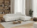 Coltar extensibil dreapta 3 locuri ELTAP, RT-01ROY, Felro, 285x181x93 cm, lemn/poliester, alb