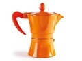 Cafetiera, Aroma Color, Excelsa, 3 cesti, aluminiu, portocaliu