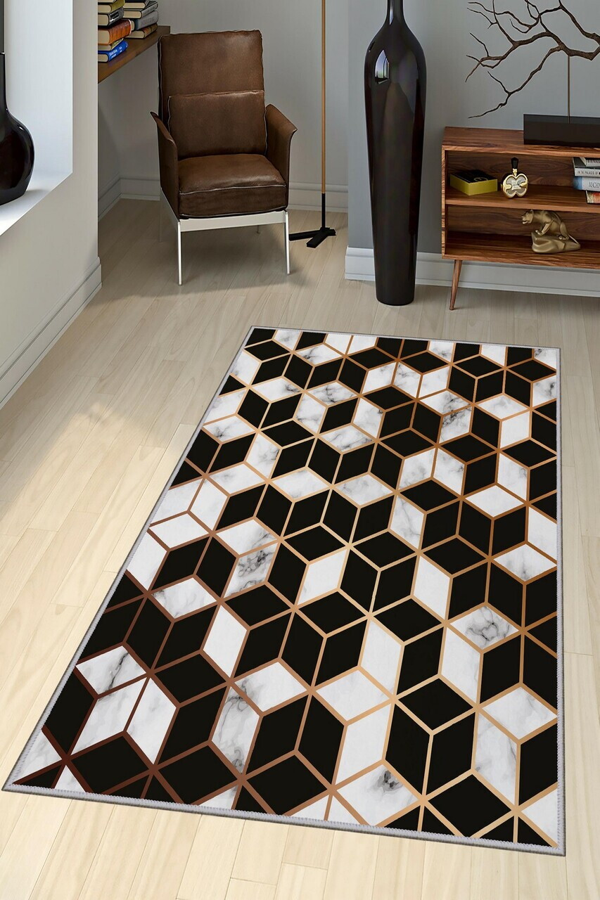 Covor Exfab307 80x300 cm Poliester Multicolor