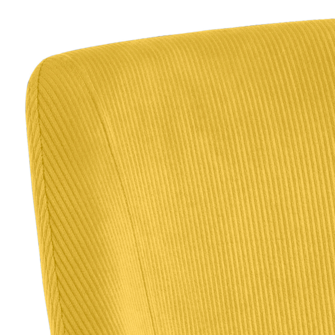 Scaun Ines, Actona, 49.2x57.5x84 cm, tesatura corduroy/otel, curry - view 3