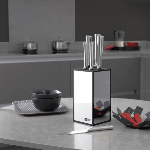 Set 5 cutite + suport, Richardson Sheffield, Visage, inox/ABS