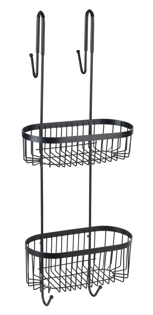 Etajera suspendabila pentru dus, Wenko, Serino, 25.5 x 70 x 19.5 cm, inox, negru - 2 | YEO