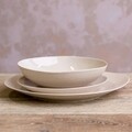 Bol Organic, Ambition, 22 cm, ceramica cu glazura reactiva, bej