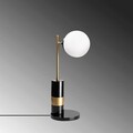 Lampa de masa, Fulgor, 942FLG1857, Metal, Negru / Antic / Crem