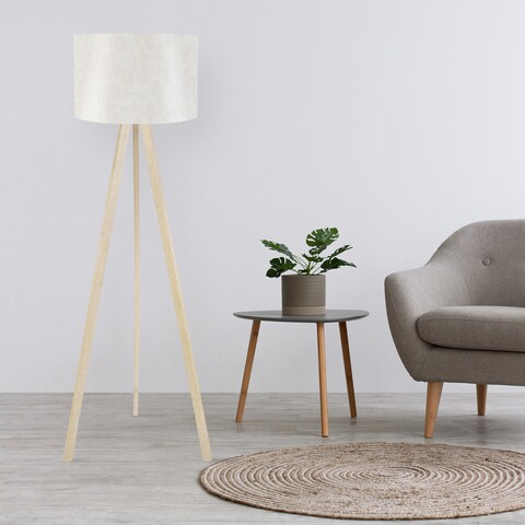 Lampadar, ayd-1212, insignio, 38 x 140 cm, 1 x e27, 60w, alb/maro