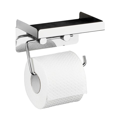 Suport hartie igienica, Wenko, 2 in 1, 16 x 12.5 x 11.5 cm, inox 11.5 imagine noua 2022
