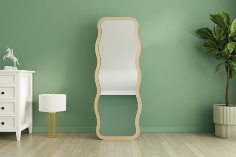Oglinda decorativa, Siam, Aror, 50x160x2.2 cm, Nisip