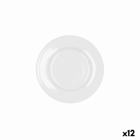 Set 12 farfurii, bidasoa, Ø 16.5 cm, ceramica, alb