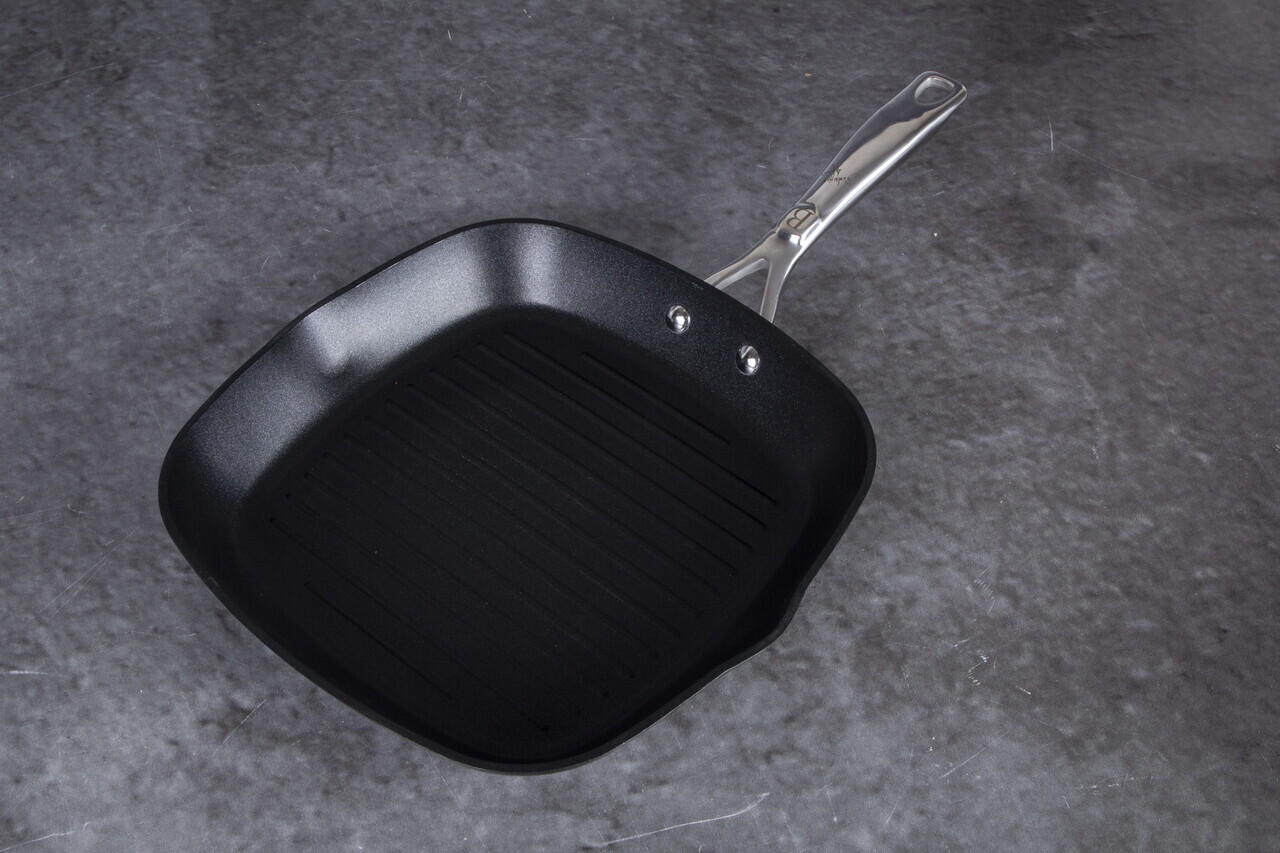 Tigaie grill Berlinger Haus, Shine Basalt, 28 cm, 2.1 L, aluminiu forjat, negru - view 6