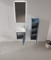 Dulap de baie cu chiuvetă, Hanah Home, Ferla 40, Albastru petrol