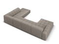 Coltar panoramic dreapta 7 locuri, Jennifer-140, Micadoni Home, 364x262x70 cm, tesatura chenille din poliester, gri
