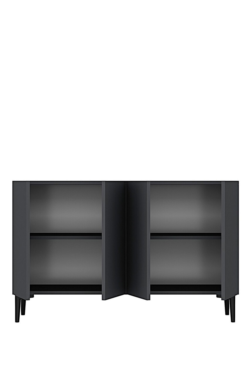 Consola, Hanah Home, Aplos 120, 120x79x32 cm, Antracit - view 6