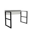 Birou, Puqa Design, Kayra, 120x75x60 cm, PAL, Alb/Negru