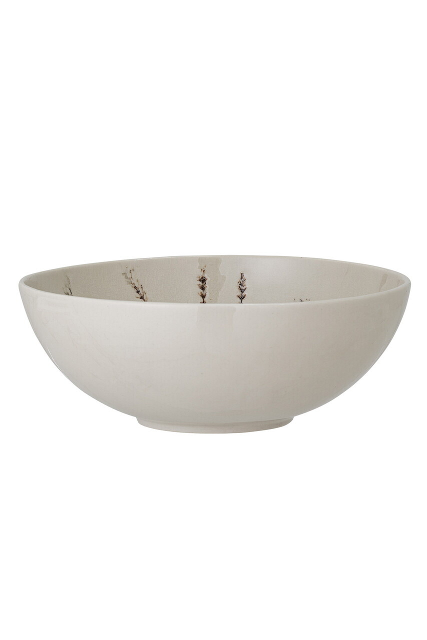 Bol salata, Bloomingville, Bea, 30.5x11 cm, 3.5 L, ceramica, natural - imagine 3