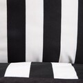 Lenjerie de pat pentru o persoana Rayas, Homla, 2 piese, 140x200 cm, microfibra din poliester, alb/negru