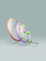 Suport tocatoare/ capace oale Sector, Metaltex, 34 x 15 x 18 cm, metal/invelis din plastic LDPE