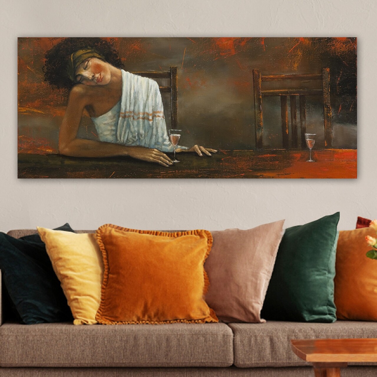 Tablou decorativ YTY61598020_50120 Cadru: 100% LEMN (grosime: 3 cm) Multicolor