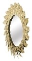 Oglinda decorativa Petal Glam, Mauro Ferretti, 73 cm, fier, auriu