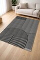 Covor, CLR-7188GRİ-14, 80x100 cm, Poliester, Negru