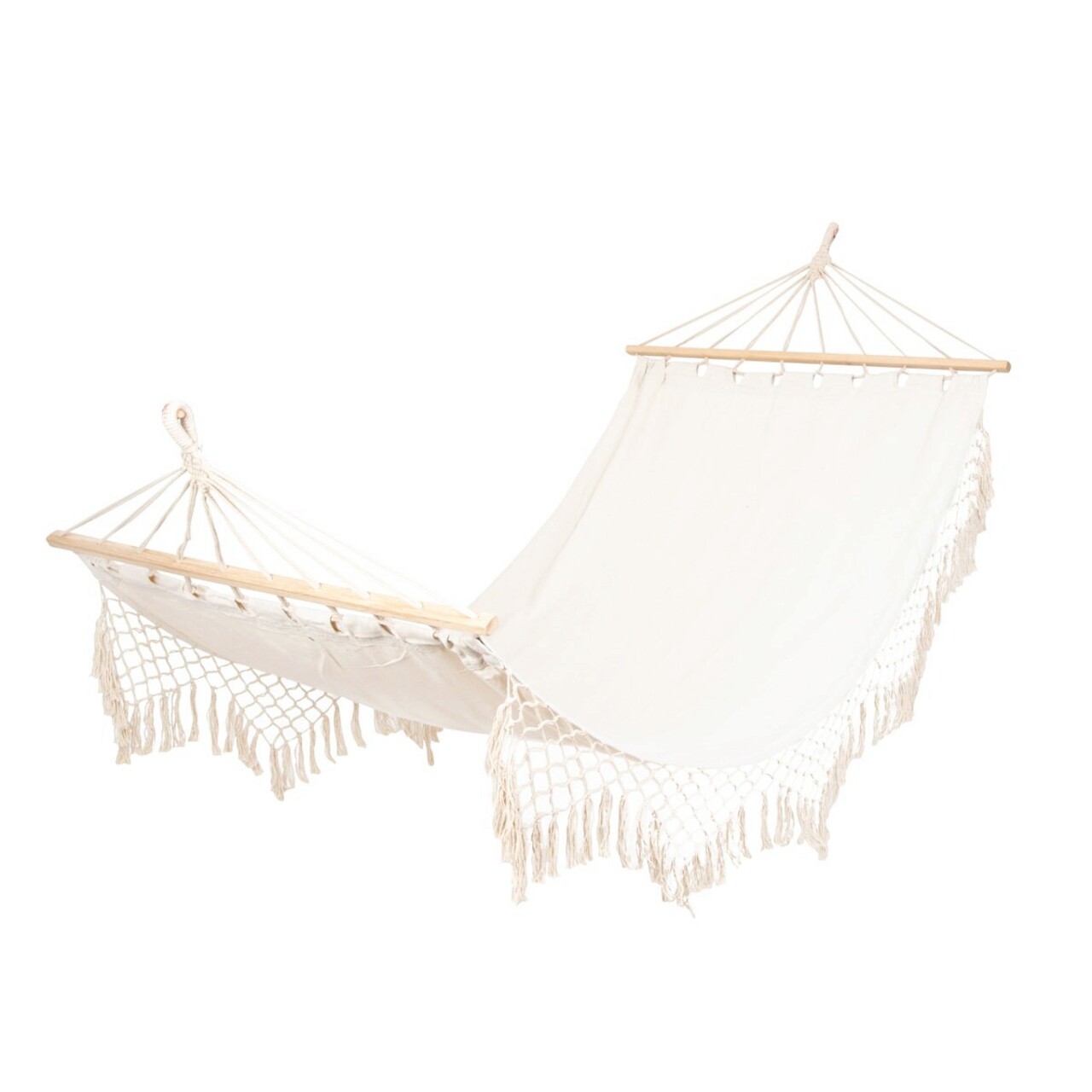 Hamac Wobble, Homla, 100x200 cm, poliester/lemn, ecru - 1 | YEO