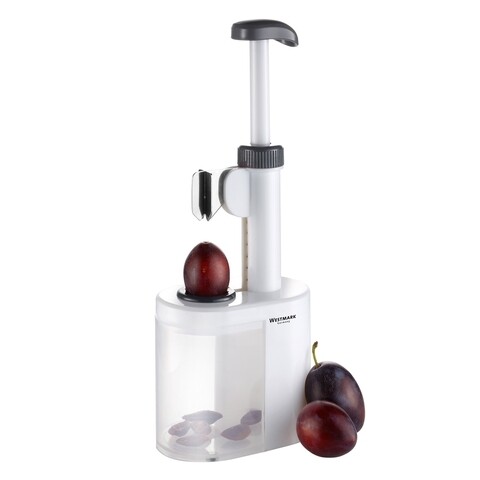 Dispozitiv de scos samburi prune, Westmark, 24x11 cm, polipropilena/inox