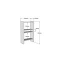 Corp biblioteca, Puqa Design, Pera, 52.4x90x22 cm, PAL, Maro