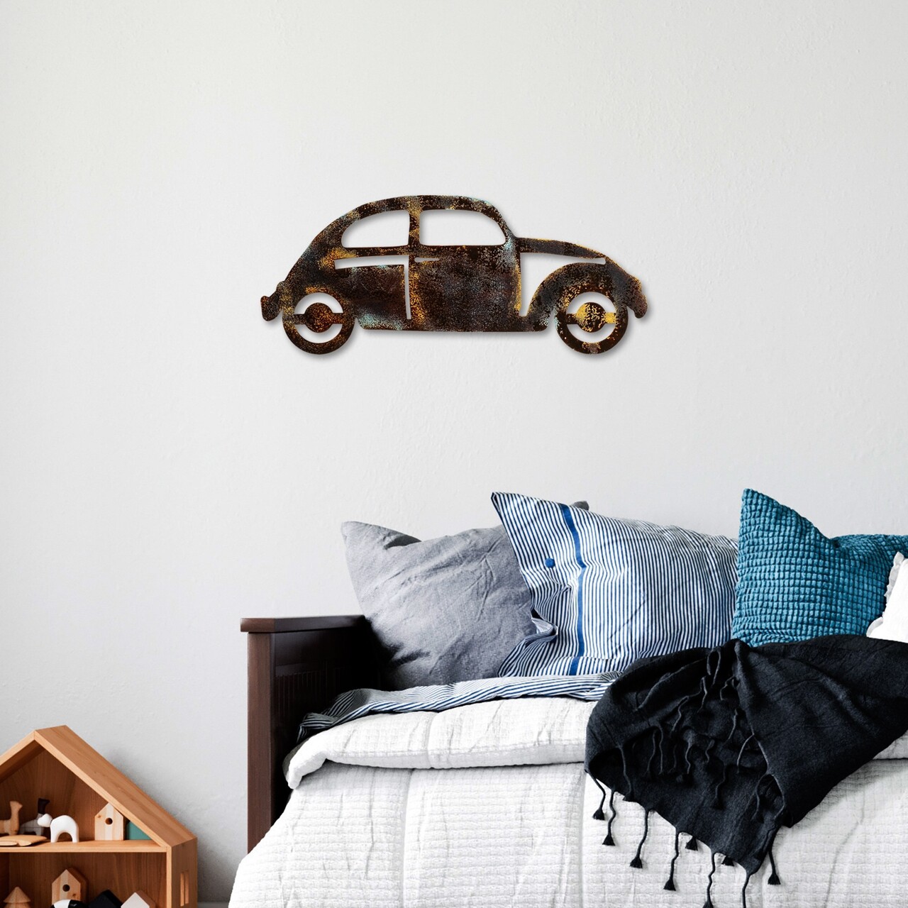 Decoratiune de perete, Car 18, Lățime: 50 cm Înălțime: 20 cm Adâncime: 1,5 cm, Multicolor - view 4