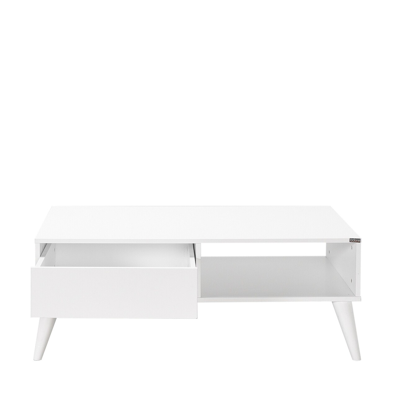 Masuta de cafea, Adore, Shp-655-Dd-1, 110x42x65 cm, PAL, Alb diamant