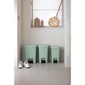 Cos de gunoi cu pedala, Brabantia, StepUp, 16 L, 29.6x22.3x41.1 cm, polipropilena, verde jad