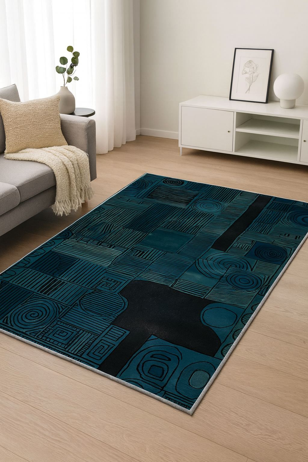 Covor, BSR-14, 100x140 cm, 60% bumbac/40% poliester, Multicolor