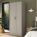 Dulap pentru haine, Hanah Home, BA309, 90x210x57.5 cm, Gresie