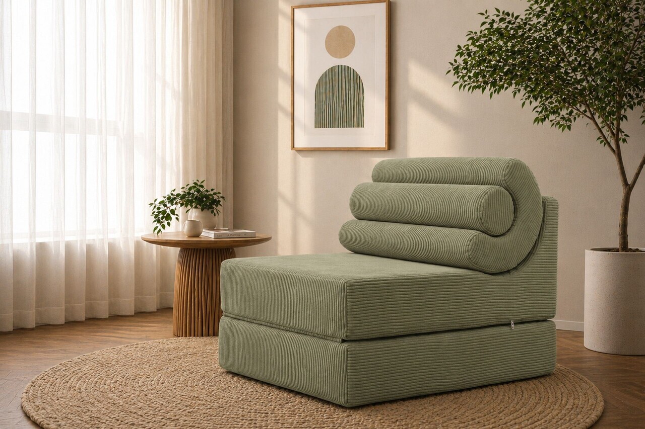Fotoliu extensibil, Atelier del Sofa, 560ARE5304, Verde menta