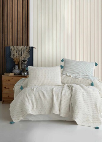 Set cuvertura pique dubla, L'essentiel Maison, Hermes, Turcoaz