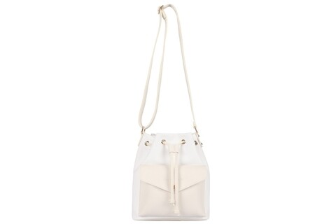 Geanta Beverly Hills Polo Club, 1101, piele ecologica, alb