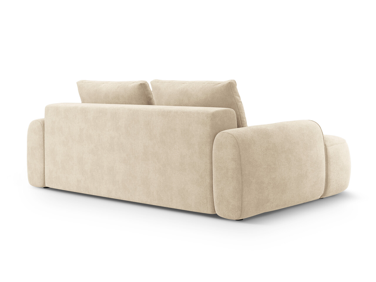 Canapea extensibila 4 locuri, Linz, Cosmopolitan Design, 250x100x84 cm, catifea, bej deschis - 1 | YEO