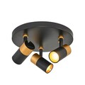 Lustra, Lightric, 414LRC1638, Negru