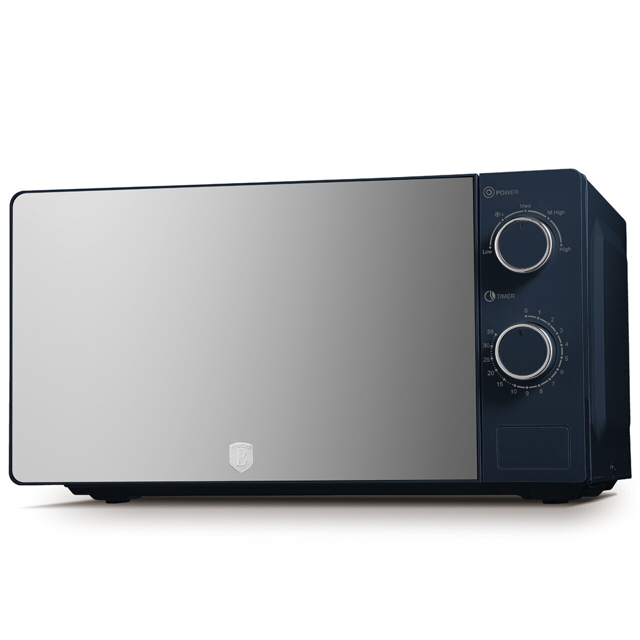 Cuptor cu microunde Berlinger Haus, Deep Sea, 1100W, 20L, 44.5x24.2x32.5 cm, albastru mat/argintiu - imagine 2