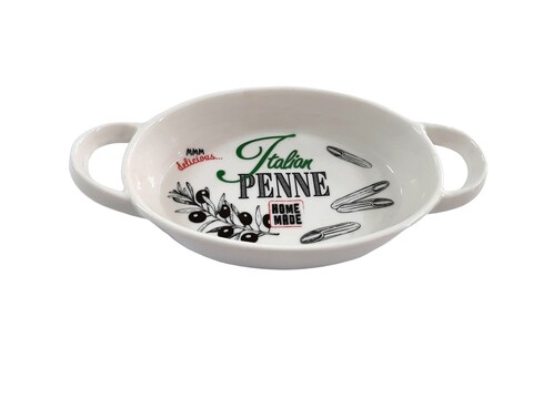 Poza Vas pentru cuptor Penne oval, 20.5x12x3.5 cm, portelan