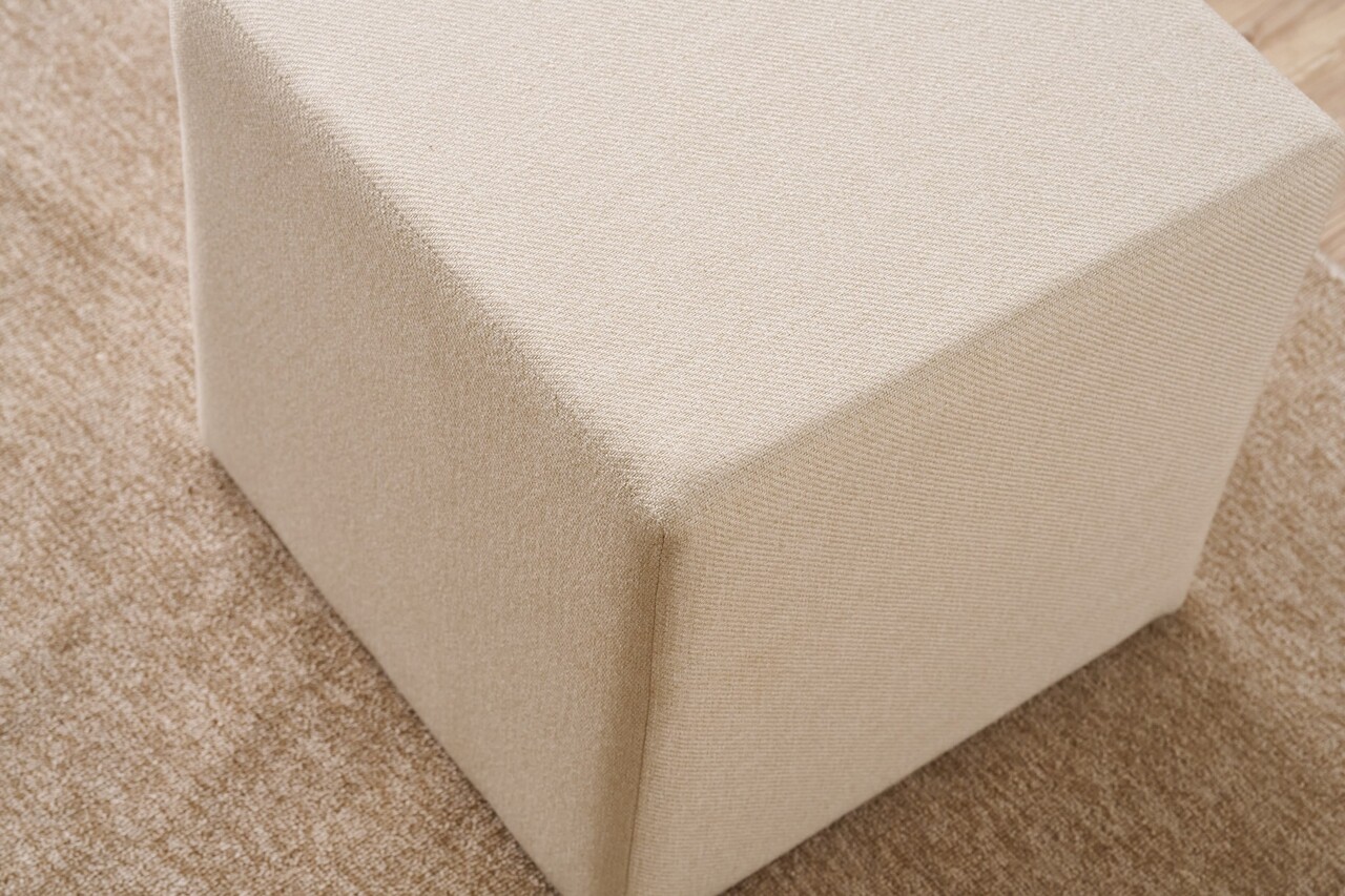Taburet, Atelier del Sofa, 825BLC5107, Lemn, Crem - view 3
